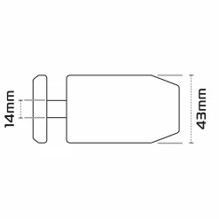 Oxford Patriot 14mm Pin Disc Lock Yellow 9 Oxford Patriot 14mm Pin Disc Lock Yellow -Motorcycle Equipment Store 3903209 of40 5 2