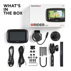 Tom Tom Rider 550 World Sat Nav -Motorcycle Equipment Store 908094