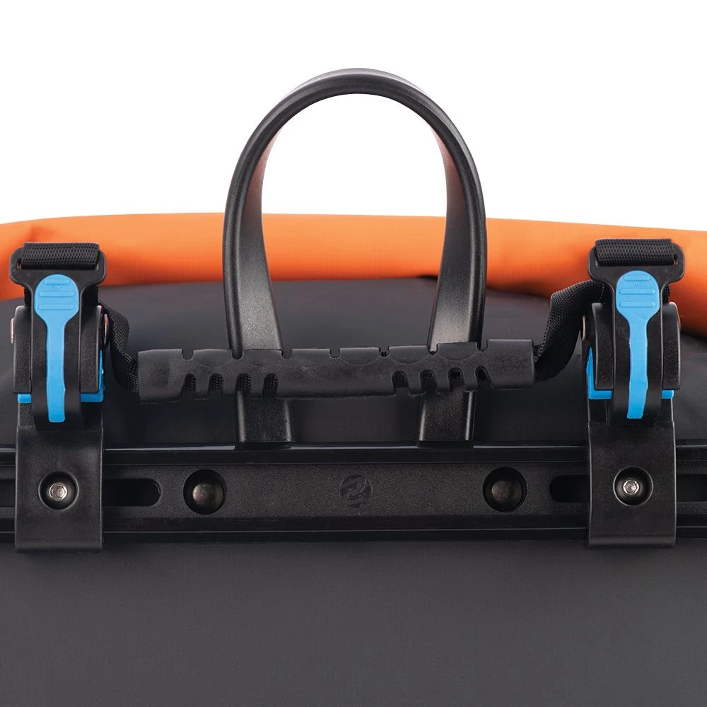 Oxford Aqua V 20 Single Quick Release Pannier Bag - Orange/Black 4 Oxford Aqua V 20 Single Quick Release Pannier Bag - Orange/Black - Image 4
