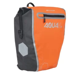 Oxford Aqua V 20 Single Quick Release Pannier Bag - Orange/Black 6 Oxford Aqua V 20 Single Quick Release Pannier Bag - Orange/Black -Motorcycle Equipment Store aqua singlr pannier orange side