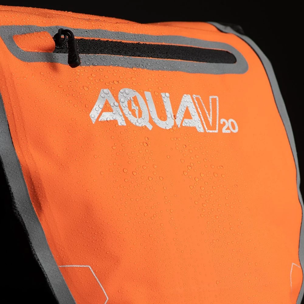 Oxford Aqua V 20 Single Quick Release Pannier Bag - Orange/Black 2 Oxford Aqua V 20 Single Quick Release Pannier Bag - Orange/Black - Image 2