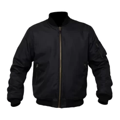 ARMR Bomber Aramid Jacket - Black -Motorcycle Equipment Store armr bomber aramid jacket black