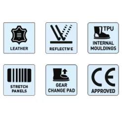 Spada Aurora CE Approved Motorcycle Boots -Motorcycle Equipment Store aurora ce specs