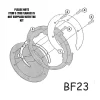 GiviKappa BF23 Tanklock Flange Fitting Kit