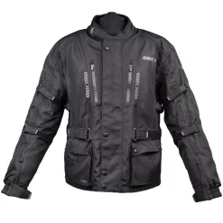 Bike It 'Triple Black' All-Weather Waterproof Adventure Touring Motorcycle Jacket