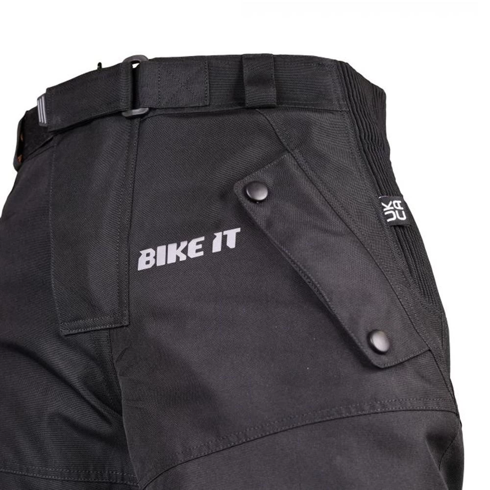 Bike It 'Triple Black' Ultimate Textile Adventure Waterproof Motorcycle Pants/Trousers 3 Bike It 'Triple Black' Ultimate Textile Adventure Waterproof Motorcycle Pants/Trousers - Image 3