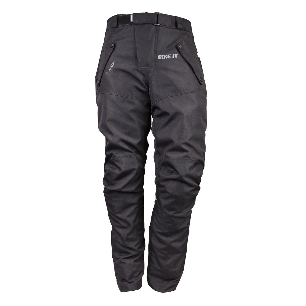 Bike It 'Triple Black' Ultimate Textile Adventure Waterproof Motorcycle Pants/Trousers 1 Bike It 'Triple Black' Ultimate Textile Adventure Waterproof Motorcycle Pants/Trousers