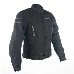 Bike It 'Insignia' Textile Ladies Waterproof Motorcycle Jacket (Black) -Motorcycle Equipment Store bike it insignia jkt black side