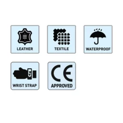 Spada Blizzard Textile Glove - Black -Motorcycle Equipment Store blizzard specs