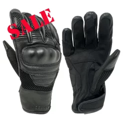 Rayven Block Island Summer Mesh Gloves - Black