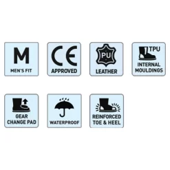 Spada Braker CE Approved Motorcycle Boots -Motorcycle Equipment Store braker ce specs