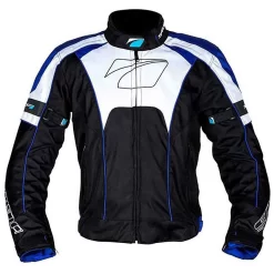 Spada Burnout 2 Textile Motorcycle Jacket - Black Blue White-XL