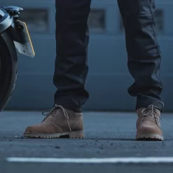 Oxford Desert Motorcycle Boot - Brown -Motorcycle Equipment Store desert boot brown wear 1