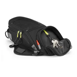 Givi EA106B Small Universal Tank Bag -Motorcycle Equipment Store ea106b open