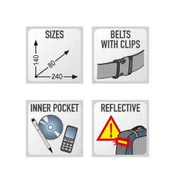 Givi EA125B Water Resistant Adjustable Waist Bag -Motorcycle Equipment Store ea125 specs