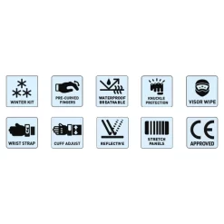 Spada Enforcer Winter Glove - Black -Motorcycle Equipment Store enforcer specs