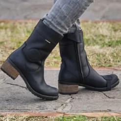 Falco Ayda 2 Ladies Waterproof Boot - Black -Motorcycle Equipment Store falco ayda black wear