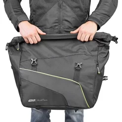 Givi EA133 Pair Of Waterproof Side Bags 25 Litres -Motorcycle Equipment Store givi ea133 opening