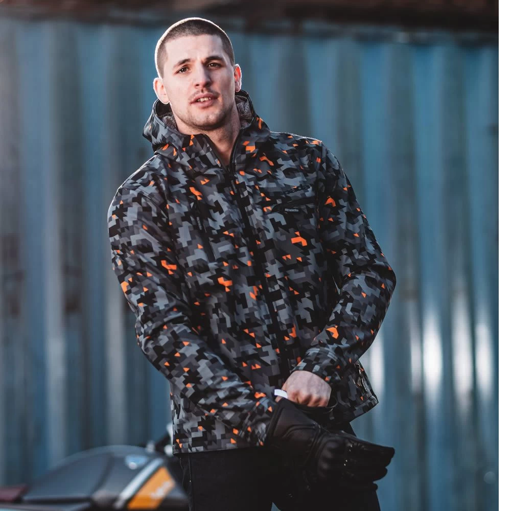 Spada Grid Soft Shell Jacket - Camo Orange 4 Spada Grid Soft Shell Jacket - Camo Orange - Image 4