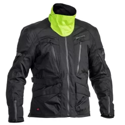 Halvarrsons Gruen All Seasons Laminated Jacket - Black -Motorcycle Equipment Store gruven front collar