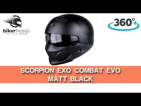 Scorpion EXO Combat EVO - Matt Black 3 Scorpion EXO Combat EVO - Matt Black - Image 3