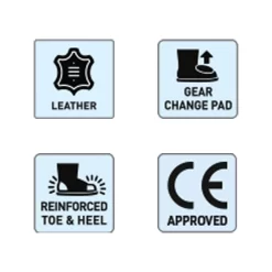 Spada Icon CE Approved Motorcycle Boots - Black 7 Spada Icon CE Approved Motorcycle Boots - Black -Motorcycle Equipment Store icojn boot specs