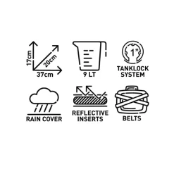 Kappa AH213 Tanklock Tank Bag -Motorcycle Equipment Store kappa ah213 tanklock bag specs