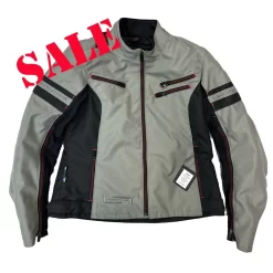 Lindstrands Ladies Liden Waterproof AA Rated Jacket Blk/Gry/Red Size 40