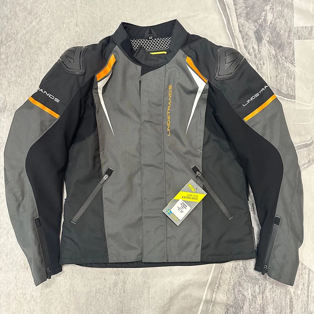 Lindstrands Sanvik Sporty AA Rated Waterproof Jacket - Gry/Org - UK42" 3 Lindstrands Sanvik Sporty AA Rated Waterproof Jacket - Gry/Org - UK42" - Image 3