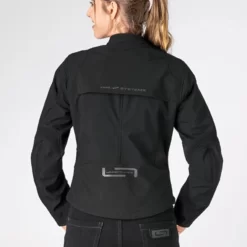 Lindstrands Fryken Black Ladies Softshell A Rated Jacket - Size 40 -Motorcycle Equipment Store lindstrands friken blk b wear