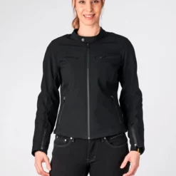 Lindstrands Fryken Black Ladies Softshell A Rated Jacket - Size 40 -Motorcycle Equipment Store lindstrands friken blk f wear