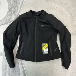 Lindstrands Fryken Black Ladies Softshell A Rated Jacket - Size 40 -Motorcycle Equipment Store lindstrands friken blk fshop
