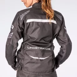 Lindstrands Granberg Ladies Laminated AA Rated Jacket - Blk/Wht - Size 40 -Motorcycle Equipment Store lindstrands granberg bk wear