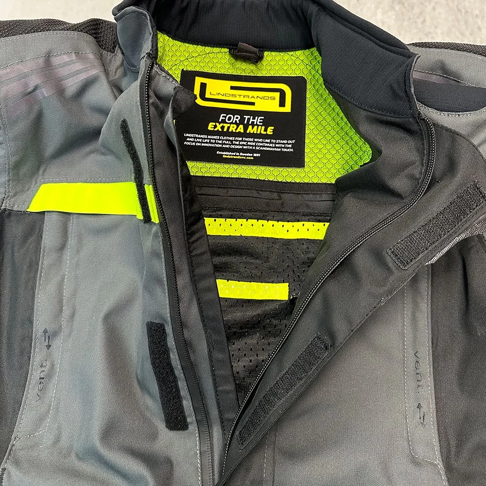 Lindstrands Granberg Ladies Laminated AA Rated Jacket - Blk/Fluo - Size 40 4 Lindstrands Granberg Ladies Laminated AA Rated Jacket - Blk/Fluo - Size 40 - Image 4