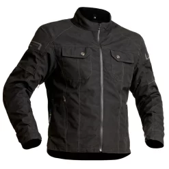 Lindstrands Lugnet Waterproof Lightweight Motorcycle Jacket - Blk - AA Rated 42" -Motorcycle Equipment Store lindstrands lugnet blk front