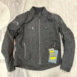 Lindstrands Lugnet Waterproof Lightweight Motorcycle Jacket - Blk - AA Rated 42" -Motorcycle Equipment Store lindstrands lugnet blk shop