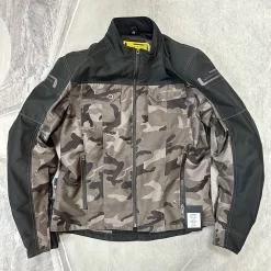 Lindstrands Lugnet Jacket - Blk/Camo - AA Rated -Motorcycle Equipment Store lindstrands lugnet camo shop