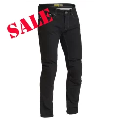 Lindstrands Lund Slim Fit A Rated Black Motorcycle Jeans - UK34