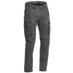 Lindstrands Luvos Grey Waxed Motorcycle Cargo Pants A Rated - UK34 -Motorcycle Equipment Store lindstrands luvos gry