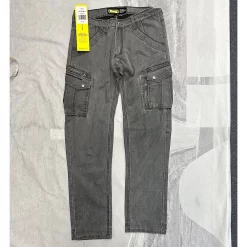 Lindstrands Luvos Grey Waxed Motorcycle Cargo Pants A Rated - UK34 -Motorcycle Equipment Store lindstrands luvos gry shop