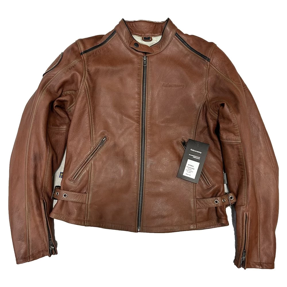 Halvarssons Nyvall Ladies Classic Brown Leather Jacket AA Rated (UK 12) 2 Halvarssons Nyvall Ladies Classic Brown Leather Jacket AA Rated (UK 12) - Image 2