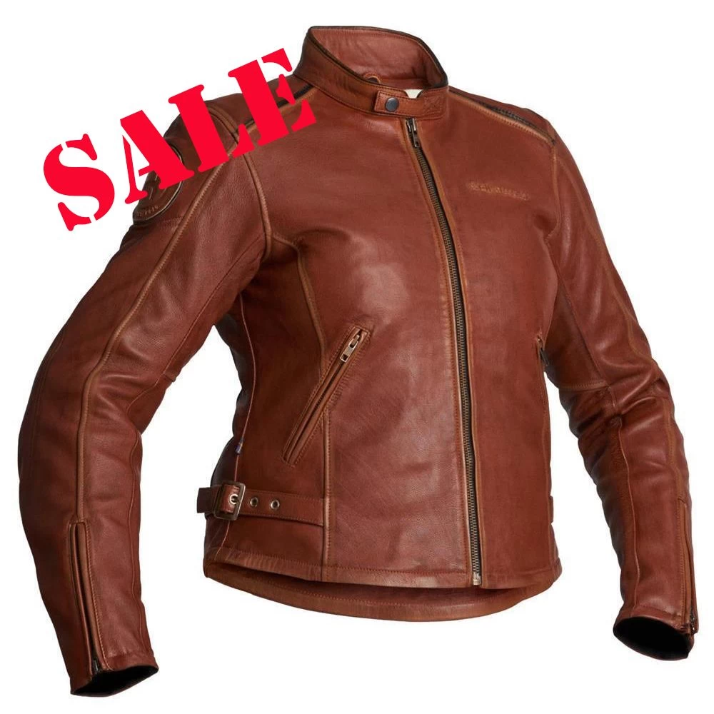 Halvarssons Nyvall Ladies Classic Brown Leather Jacket AA Rated (UK 12) 1 Halvarssons Nyvall Ladies Classic Brown Leather Jacket AA Rated (UK 12)
