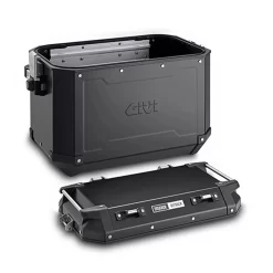 OBKN4837BPACK2 Trekker Outback Panniers 48 Left / 37 Right - Black Line -Motorcycle Equipment Store obkn48br open 2 1