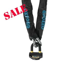 Oxford Nemesis Chain & Padlock - 16mm Round Link X 1.2 Metre Long