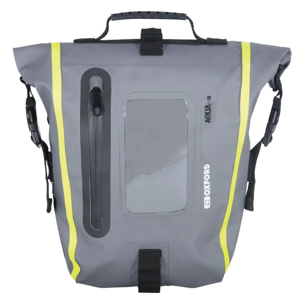 Oxford Aqua M8 Tank Bag - Black/Grey/Fluo 2 Oxford Aqua M8 Tank Bag - Black/Grey/Fluo - Image 2