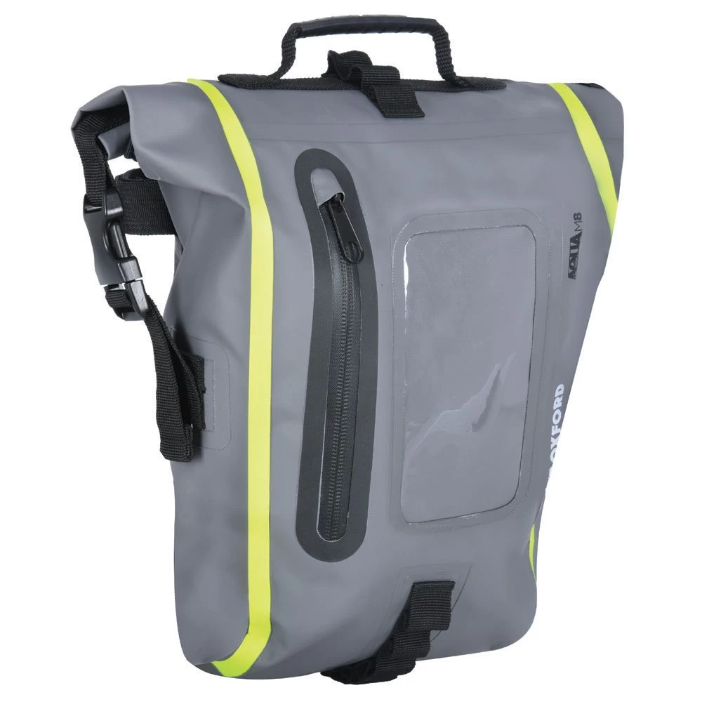 Oxford Aqua M8 Tank Bag - Black/Grey/Fluo 1 Oxford Aqua M8 Tank Bag - Black/Grey/Fluo