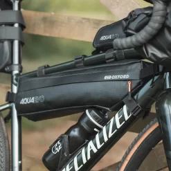 Oxford Aqua Evo Waterproof Adventure Frame Pack - Black -Motorcycle Equipment Store ol957 fitted 2