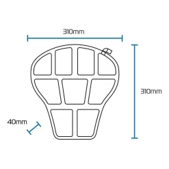 Oxford AIR SEAT Street And Sport Motorcycle Riding Comfort -Motorcycle Equipment Store oxford air seat street sport size