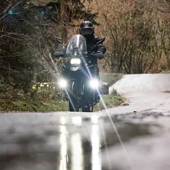 Oxford LED Auxiliary Running Lights - 1150 Lumens Per Light -Motorcycle Equipment Store oxford el380 running lights fitted