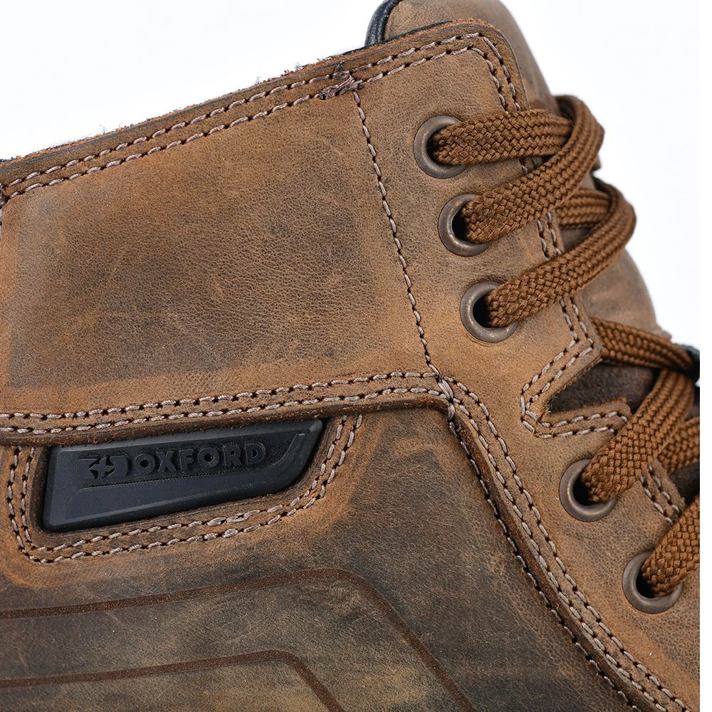 Oxford Kickback Women's Motorcycle Boots - Brown 4 Oxford Kickback Women's Motorcycle Boots - Brown - Image 4